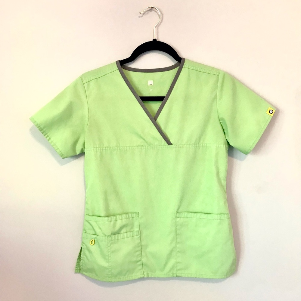 XS Wonderwink Lime Green Scrub Set